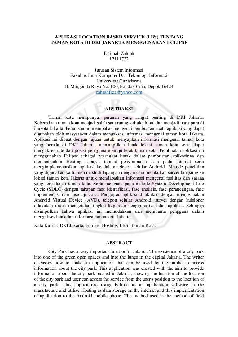 contoh jurnal skripsi teknik informatika pdf tqdk